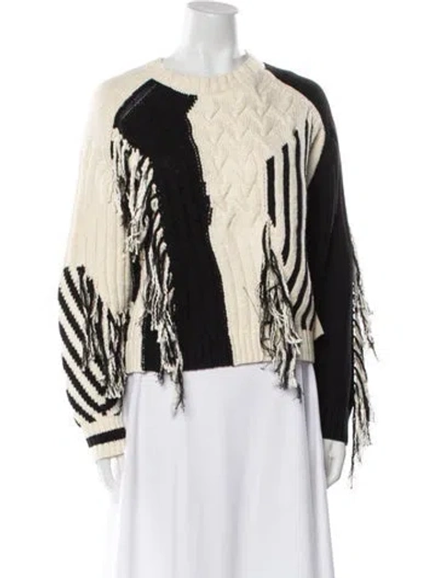 Pre-owned Mother Striped Crew Neck Sweater W/ Tags