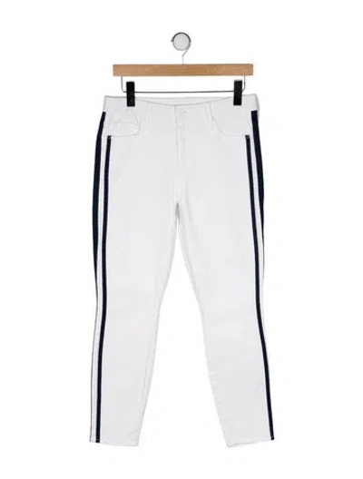 Pre-owned Mother Striped Skinny Leg Pants W/ Tags In Multi