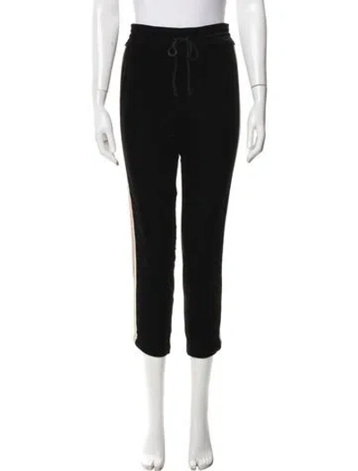 Pre-owned Mother Striped Sweatpants In Black