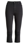 Mother Stunner Bunny Snip High Waist Zip Hem Capri Jeans In Not Guilty