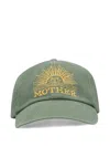 Mother Branded Baseball Cap Embroidered Logo In Green
