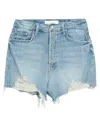 Mother Denim Shorts In Blue