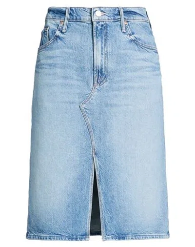Mother Superior Woman Denim Skirt Blue Size 27 Cotton, Lyocell, Elastane