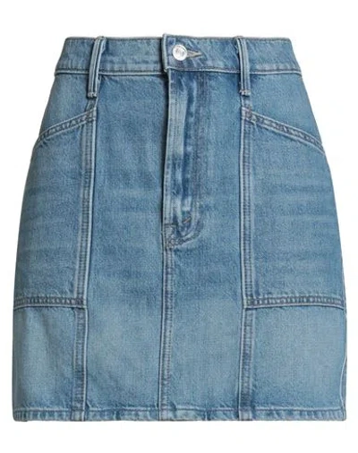 Mother Superior Woman Denim Skirt Blue Size 28 Cotton