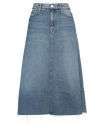 Mother Superior Woman Denim Skirt Blue Size 29 Cotton, Elastane