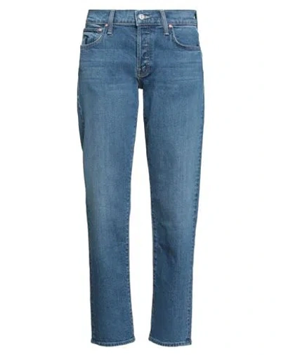 Mother Superior Woman Jeans Blue Size 27 Cotton, Elastane