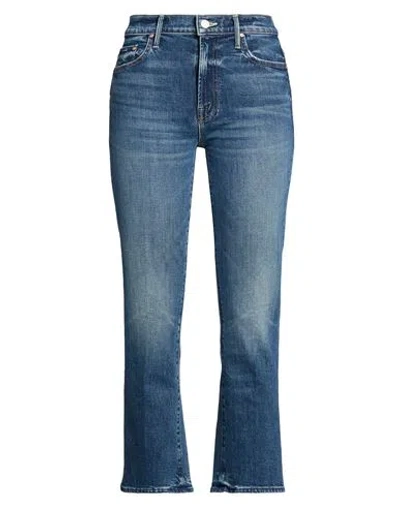 Mother Superior Woman Jeans Blue Size 30 Cotton, Elastane