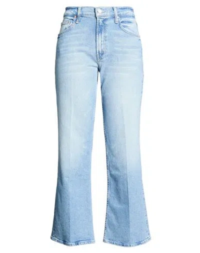 Mother Superior Woman Jeans Blue Size 30 Cotton, Lyocell, Elastane