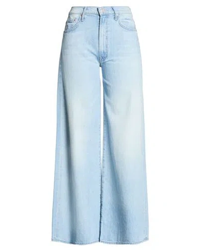 Mother Spinner Zip Ankle High-waisted Jeans In Back Pedal In Blue