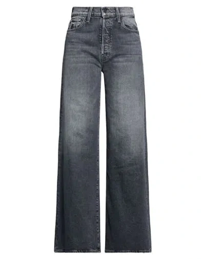 Mother Superior Woman Jeans Charcoal Size 25 Cotton, Elastane In Grey