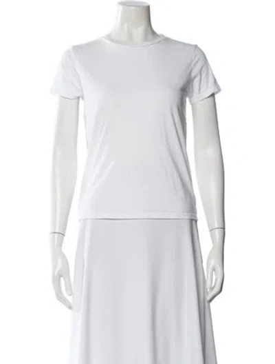Pre-owned Mother Supima Cotton Crew Neck T-shirt In White
