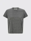 Mother Short Sleeve Crew Neck T-shirt In Gray