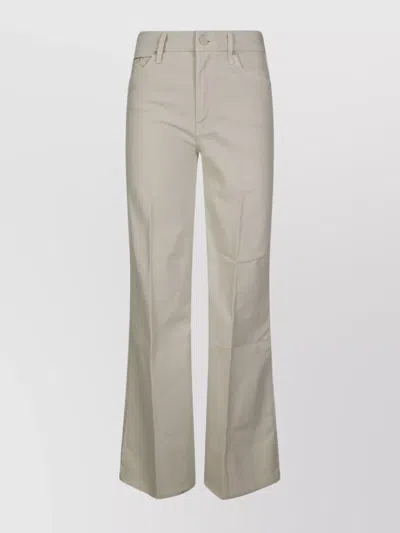 Mother Tailored Trousers With Pockets And Loops In Metallic