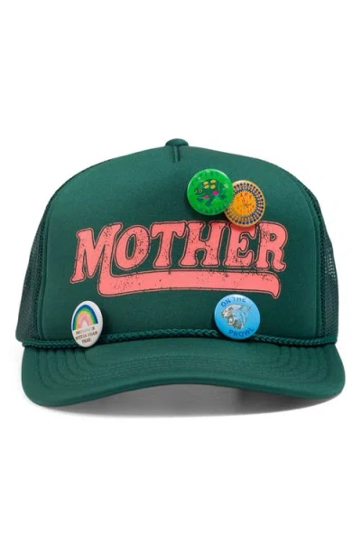 Mother The 10-4 Snapback Trucker Hat In Green