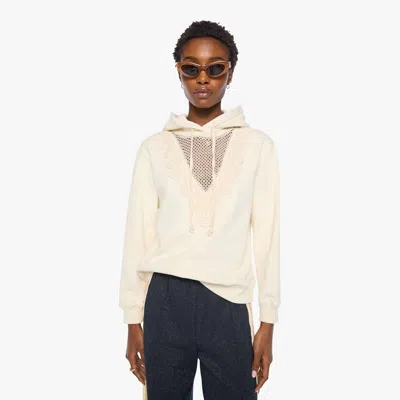 Mother The Accent Square Hoodie Antique In White