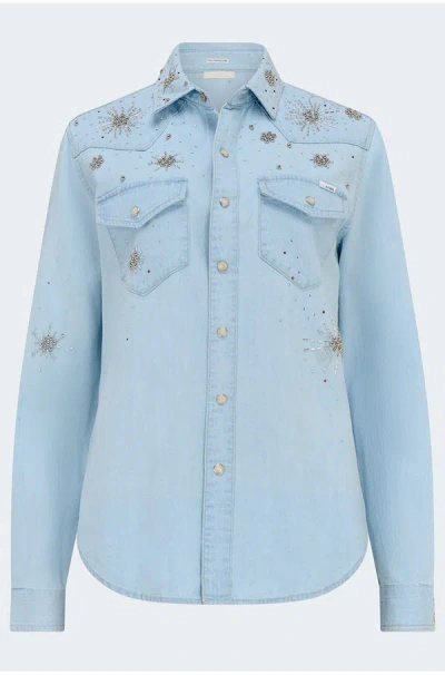 Mother The All My Exes Shirt In More Is More In Blue