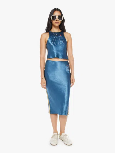 Mother The Athletic Skirt Marine And In Yellow