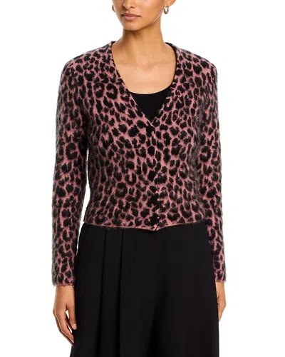Mother The Baby Peek A Boo Cardigan In Animal Print