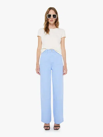 Mother The Bee's Knees Stud Finder Sneak Vista Pants In Blue