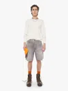 Mother The Bees Knees Shorts Fray Duck And Cover In Black - Size 34 In Black