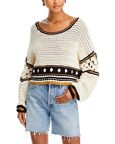 Mother The Bell Sleeve Sweater In Brown