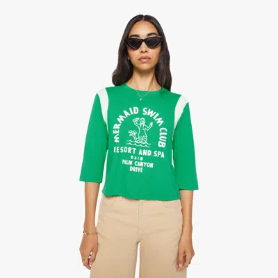 Mother The Better Half Insert Mermaid Swim Club T-shirt In Green