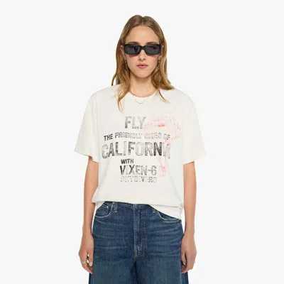 Mother The Big Boy Fly With Vixen-6 T-shirt In White