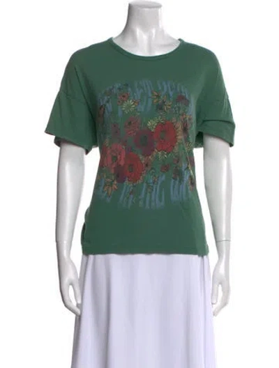 Pre-owned Mother The Big Deal Graphic Print T-shirt In Green