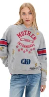 Mother The Big Deal Hoodie Fazed Out In Gray