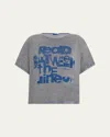 Mother Insider Ankle Fray In Friendly Reminder In Gray