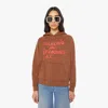Mother The Big Square Hoodie Breaking And Standing By In Brown