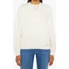 Mother The Biggie Concert Cotton Graphic Sweatshirt In Cream