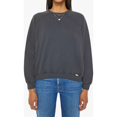 Mother Biggie Concert Sweatshirt In Faded Black In Blue