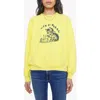Mother The Biggie Concert Cotton Graphic Sweatshirt In Yellow