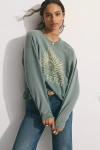 Mother The Biggie Message Sweatshirt In Green