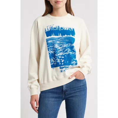 Mother The Biggie Concert Graphic Sweatshirt In Neutral
