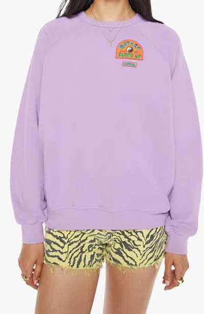 Mother The Biggie Concert Patch Sweatshirt In Purple