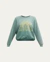 Mother The Biggie Message Sweatshirt In Bmt - Blazing