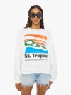 Mother The Biggie Message Sweatshirt In White
