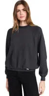 Mother The Biggie Concert Sweatshirt Faded Black In Faded Black