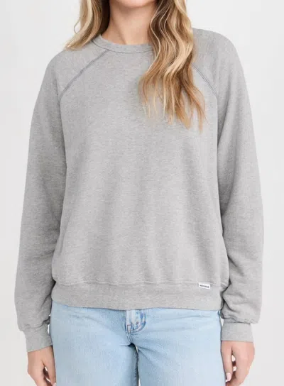 Mother The Biggie Concert Sweatshirt In Grey In Gray