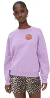 Mother Womens The Biggie Concert Regular-fit Cotton Sweatshirt  Surfs In  Surf's