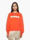 MOTHER THE BIGGIE CONCERT TWINKLE SHIRT IN ORANGE - SIZE X-SMALL