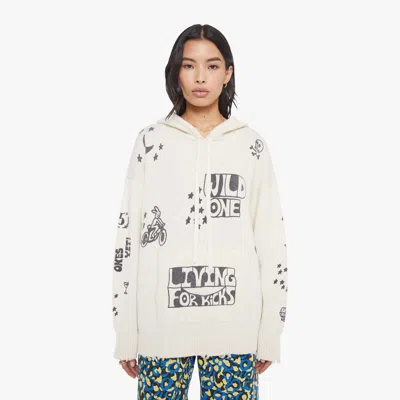 Mother The Biggie Hoodie Jumper Living For Shoes In White