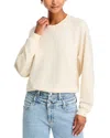 Mother The Biggie Message Sweatshirt In Cream