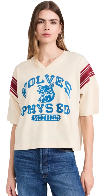 Mother The Blitz Wolves Phys Ed T-shirt In White