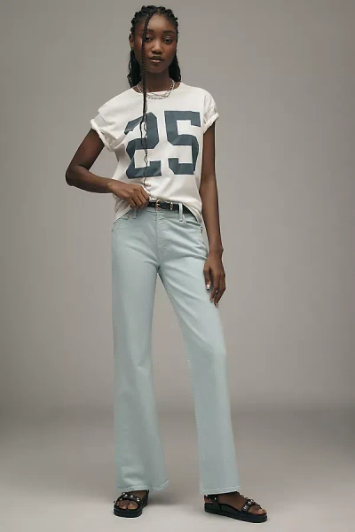 Mother The Bookie Flood High-rise Bootcut Jeans In Blue