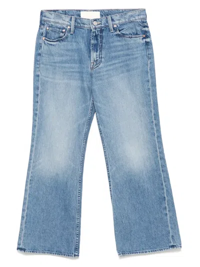 Mother The Bookie Flood Jeans In Blue