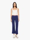 Mother The Bookie Flood Bootcut Jeans In Blue