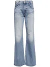 Mother The Bookie Heel Jeans In Blau